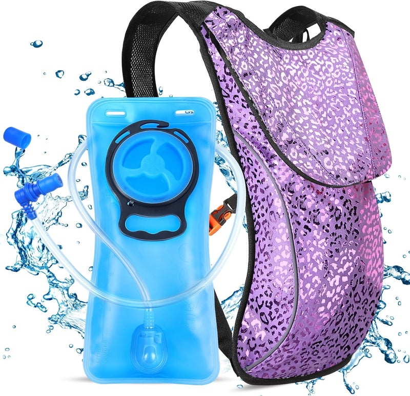 KUYOU Rave Hydration Pack, Hydration Backpack with 2L Hydration Bladder, Festival Essential Water Backpack for Hiking, Running, Cycling, and Music Festivals - Image 1