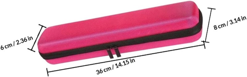 حقيبة السفر المحمولة من Ciieeo لمكواة الشعر ومكواة التجعيد الصلبة لحفظ أدوات تصفيف الشعر، حامل وردي مدمج ومكواة فرد - Image 2