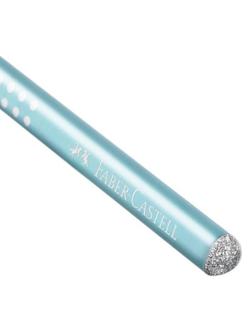 FABER-CASTELL - Faber Castell Sparkle Bright Colors Stone Pencil 5-Turquoise - Image 1