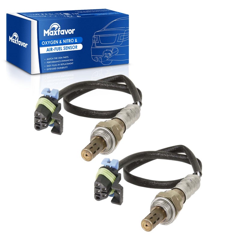 Maxfavor Oxygen Sensor O2 Sensor Replacement for GMC 20032004 Sierra 1500 60L 20032006 Yukon 60L for Chevy Camaro 20152010 62L 20032006 Silverado 1500 60L 2Pcs Upstream 02 Sensor 2344669
