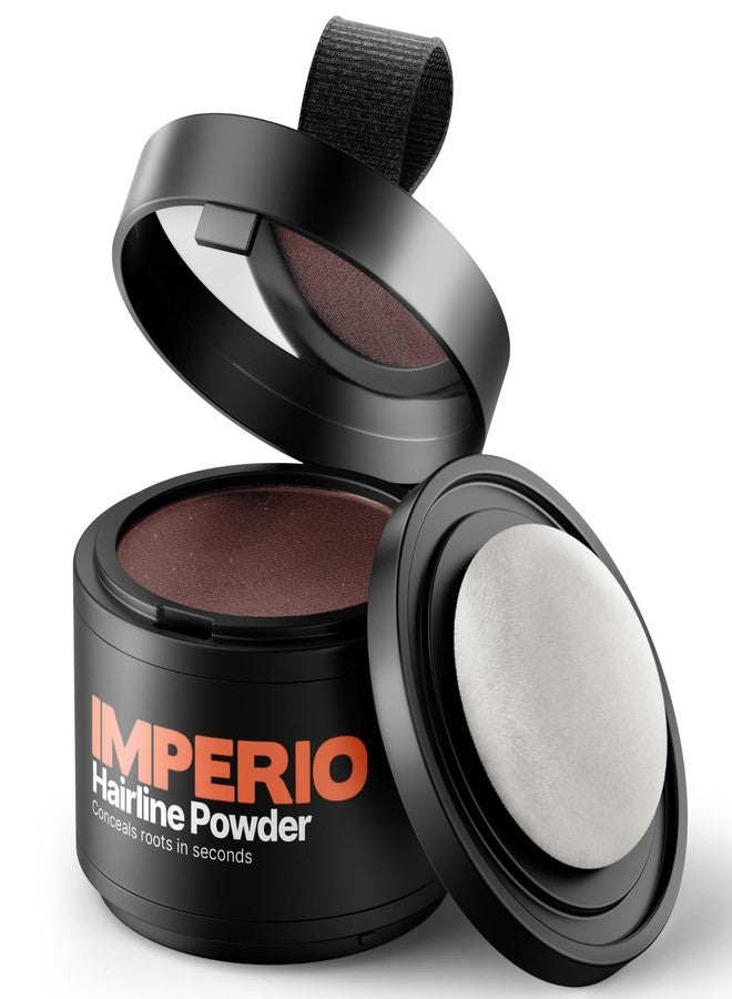 IMPERIO Root Touch Up Hair Powder for Concealing Hair Loss instantly - Hairline Powder for Women & Men - Water resistant Root Cover Up for Thinning Hair in Premium Hairdressing Quality (Dark Red) - Image 1