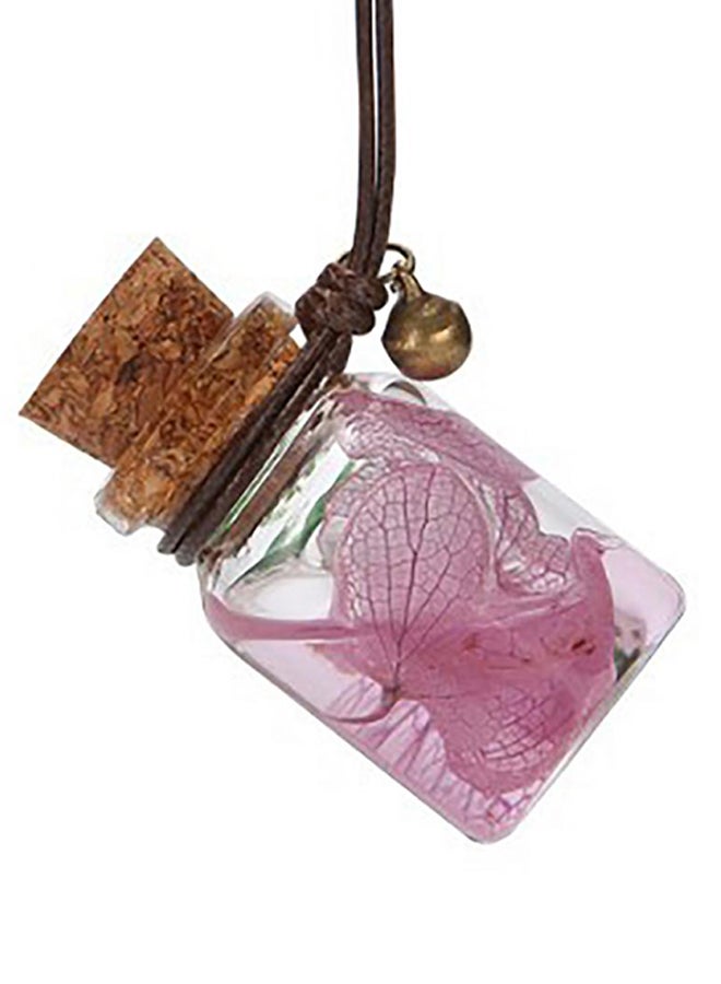 Car Dry Flower Empty Perfume Essential Oil Bottle Air Freshener Hanging Ornament