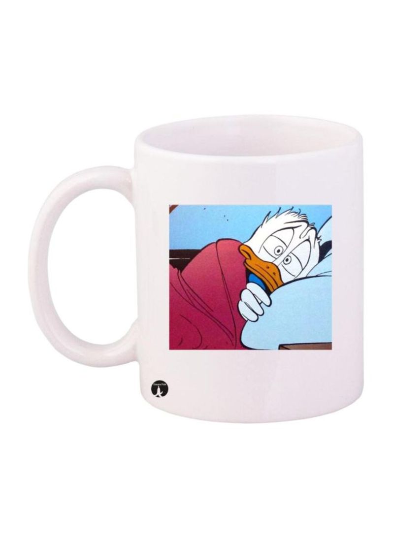 RKN Donald Duck Printed Mug White/Blue/Pink Standard Size