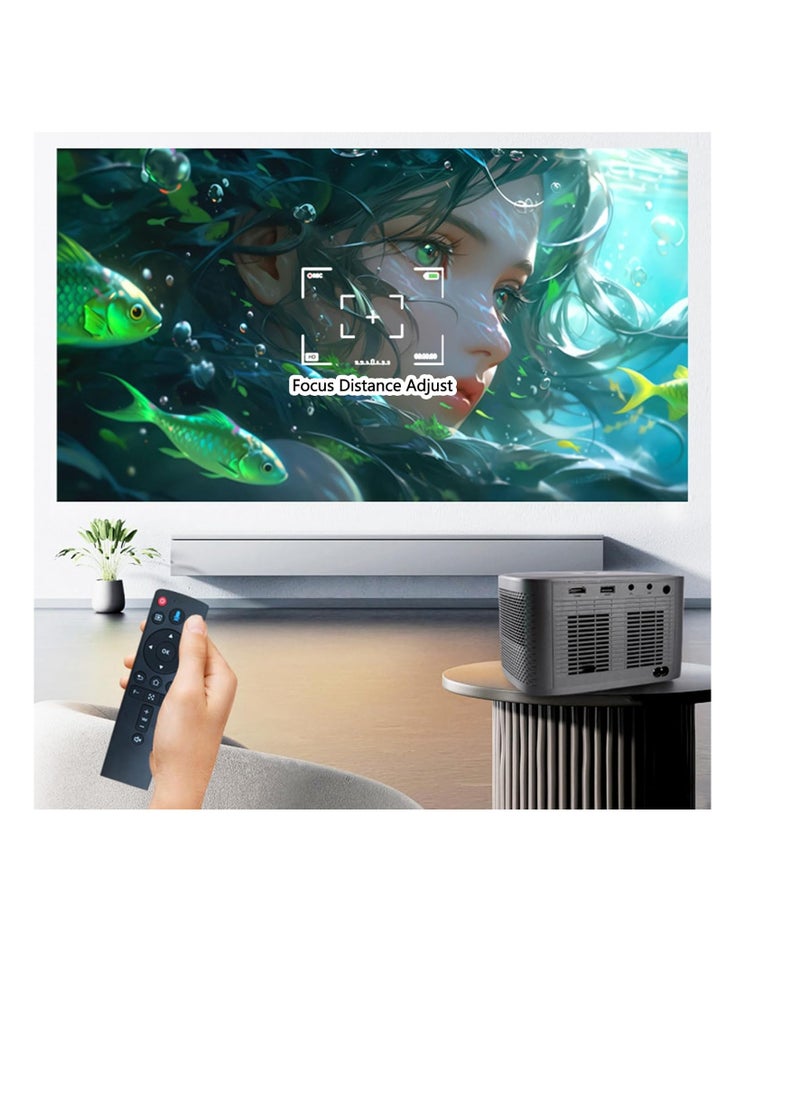 Generic Android Portable Projector – 1080P Full HD with 5G WiFi and Bluetooth – Wireless Connectivity for PC, TV, Smartphone, HDMI, and Laptop Movie Viewing  - Image 2