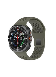 MOCOM Silicone Watch Band for Samsung Galaxy Watch Ultra 47mm, Soft Breathable Replacement Strap for Galaxy Watch Ultra 47mm, Waterproof Wristband Smartwatch Accessories  - Image 2
