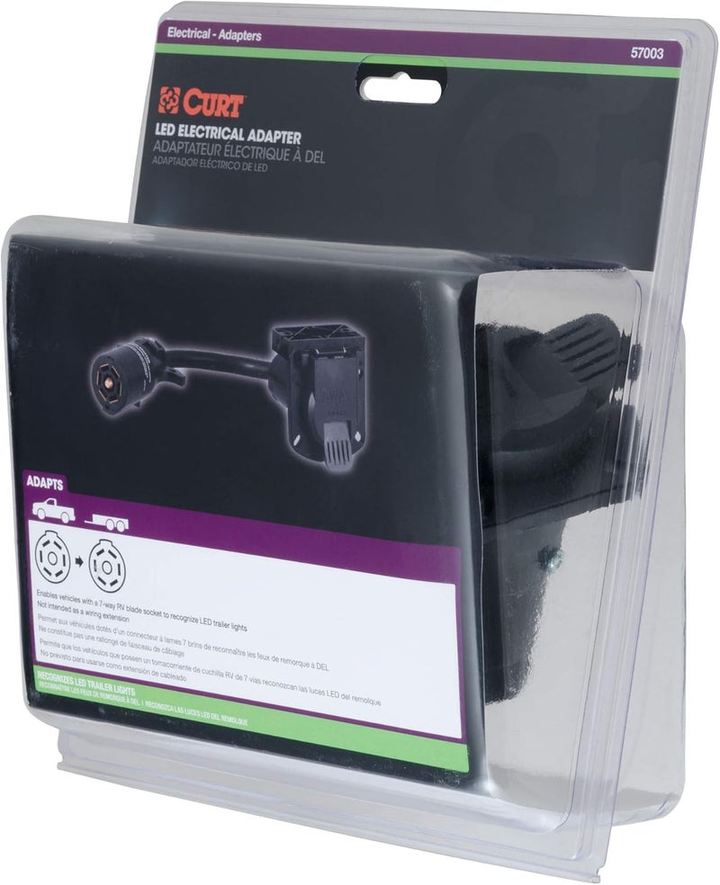 CURT 57003 LED-Compatible 7-Way RV Blade Trailer Wiring Adapter - Image 5