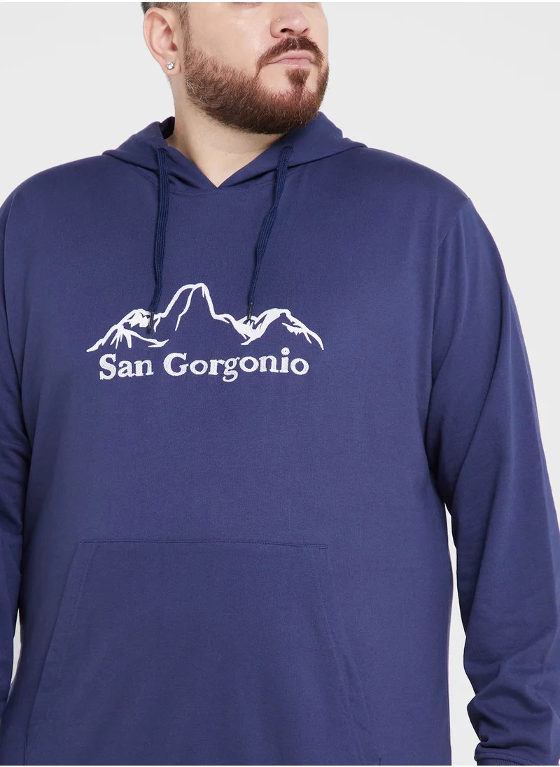 Seventy Five Plus Size Graphic Hoodie