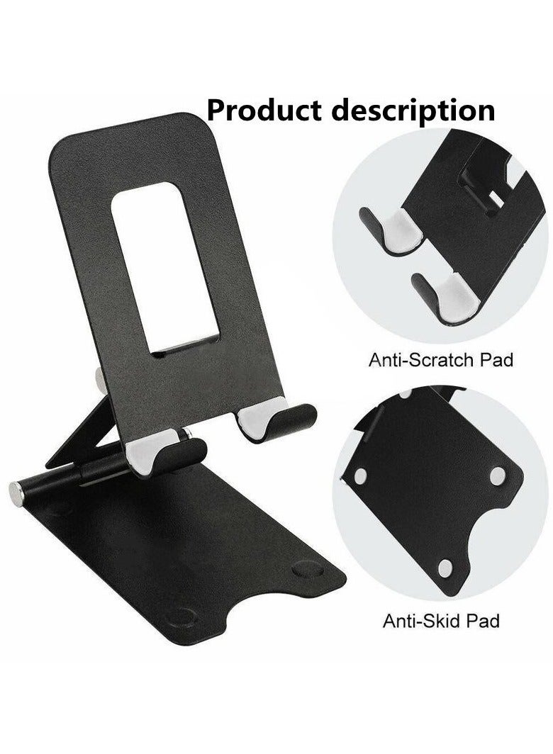 Adjustable Mobile Phone Holder Tablet HolderPremium Metal Stand Foldable, Compatible with All Mobile Phones  - Image 4