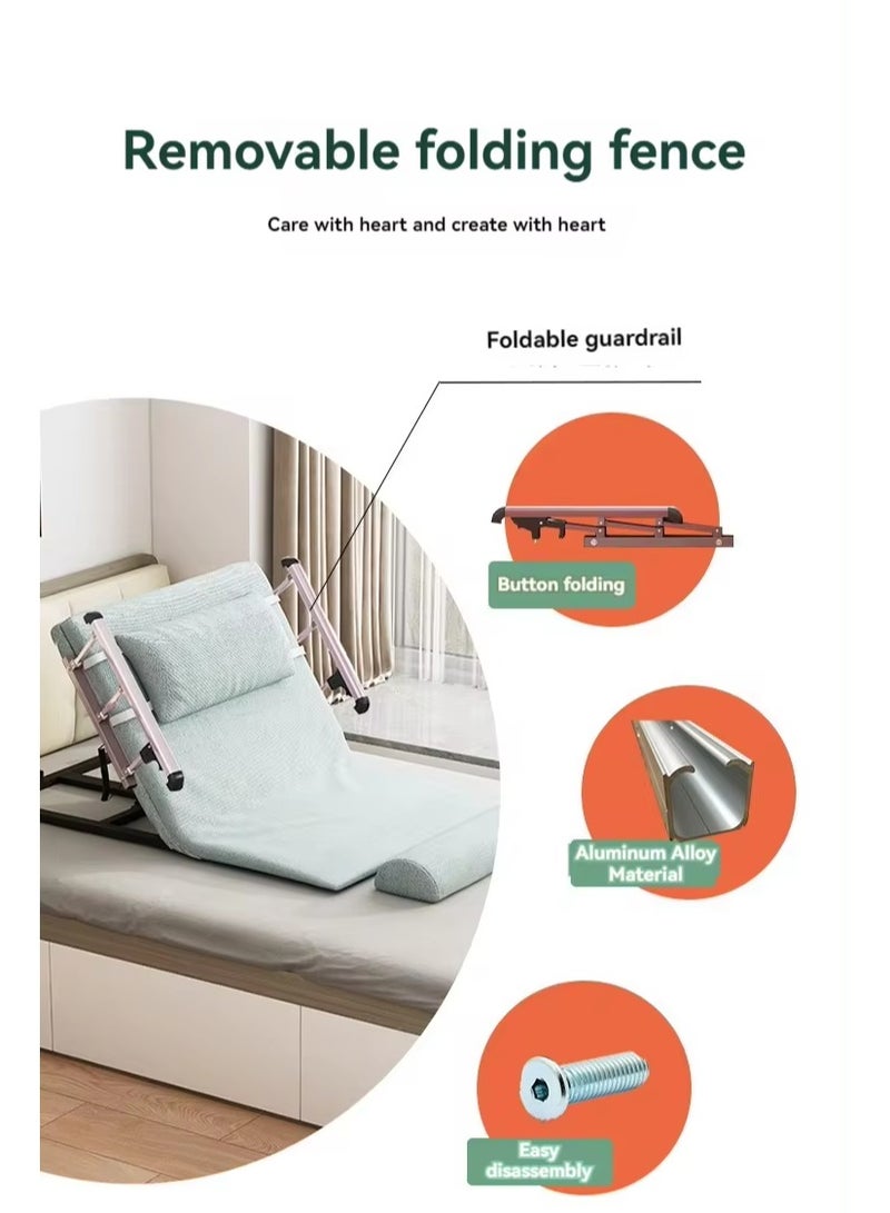 Electric Power Lifting Adjustable Bed Back Rest for Patient Back Lumbar Support, Assist Elderly to Get Out of Bed Easily, Removeable Bedrails with Pocket, 220lbs Capacity - Image 5