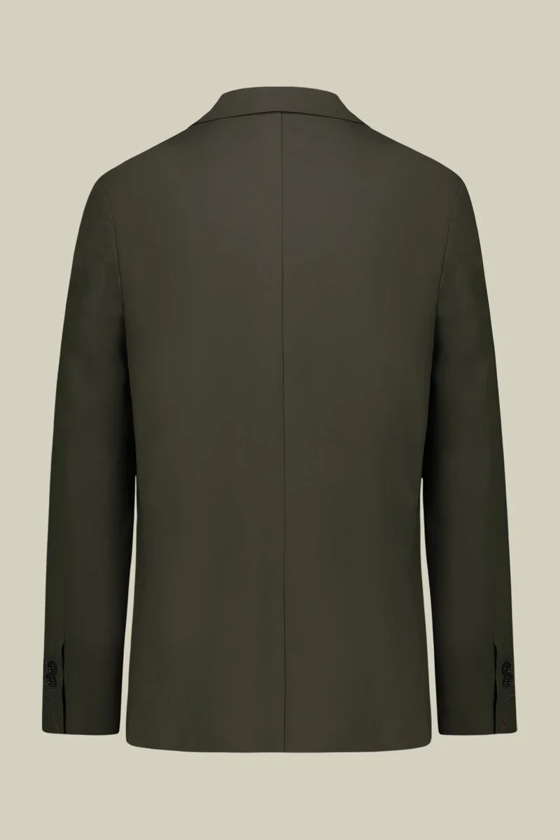 Doppelganger Green Single-breasted men's suit with flat front trousers - Military for Men | Best Price UAE