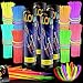 HONLYNE 400 Pcs Glow Sticks Bulk Party Pack 8 Glow in the Dark Party Supplies Glow in the Dark Light Up Sticks with Connectors Party Favors for Birthday Concert Raves Halloween Christmas - Image 2