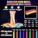 HONLYNE 400 Pcs Glow Sticks Bulk Party Pack 8 Glow in the Dark Party Supplies Glow in the Dark Light Up Sticks with Connectors Party Favors for Birthday Concert Raves Halloween Christmas - Image 4