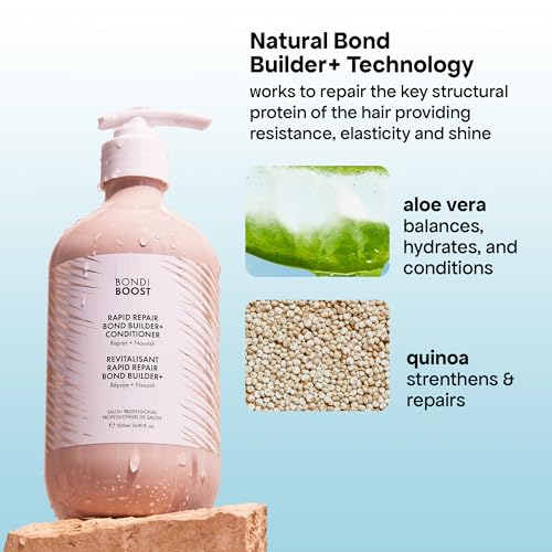 BONDIBOOST Rapid Repair Bond Builder + Conditioner for Damaged Hair [16.90 fl oz], Strengthen + Hydrate + Restores Hair Health with Deep Conditioning Treatment - Image 3