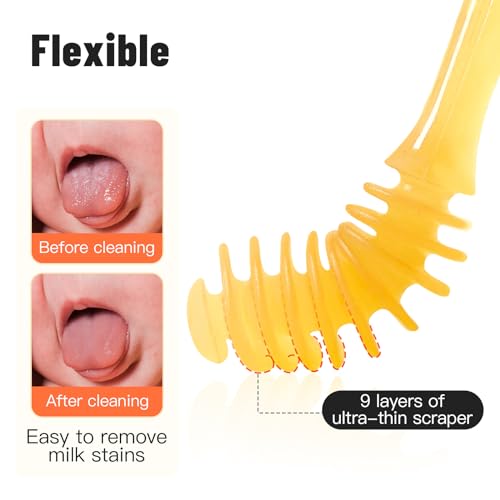 Phanpy Silicone Baby Tongue Cleaner and Toothbrush - Newborn to 12 Months, Oral & Mouth Cleaner - Image 3