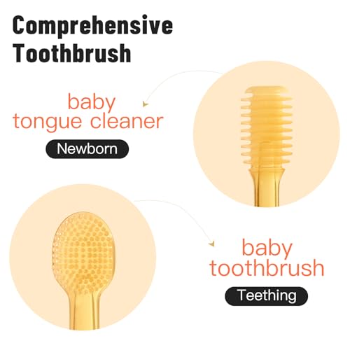 Phanpy Silicone Baby Tongue Cleaner and Toothbrush - Newborn to 12 Months, Oral & Mouth Cleaner - Image 2