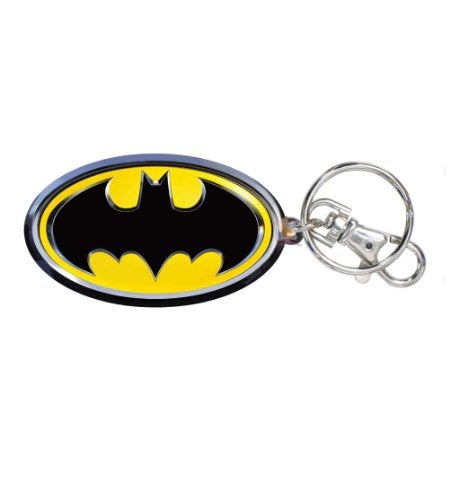 DC Batman Colored Logo Pewter Key Ring - Image 5