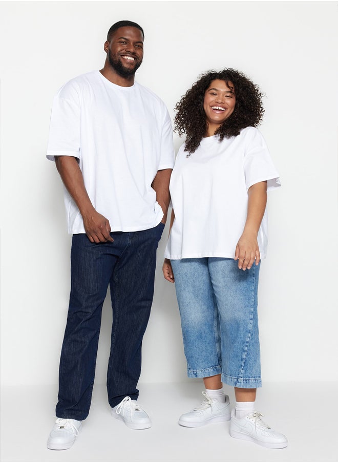 Plus Size White Oversize Comfortable Basic 100% Cotton T-Shirt TMNSS23TS00139 - pzsku/ZBABDB629293D41B45E52Z/45/_/1739718306/4c2aec17-534b-40e7-ae1d-c23e2832ebba