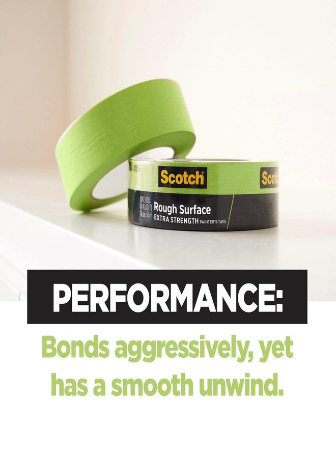 Scotch Rough Surface Extra Strength Painter's Tape, 0.94 in x 60.1 yd, Tape Protects Surfaces and Removes Easily, Rough Surface Painting Tape for Indoor and Outdoor Use, 1 Roll (2060-24AP) - Image 4