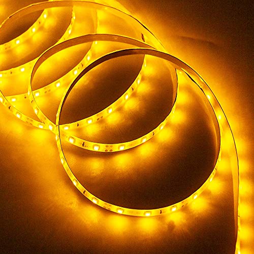 XINKAITE Waterproof Led Strip Lights 16.4 Ft (5M) 300leds 60leds/m White Flexible Tape Lighting Tape Lights for Boats, Bathroom,Mirror,Ceiling and Outdoor, Power Supply not Included (Orange) - Image 4