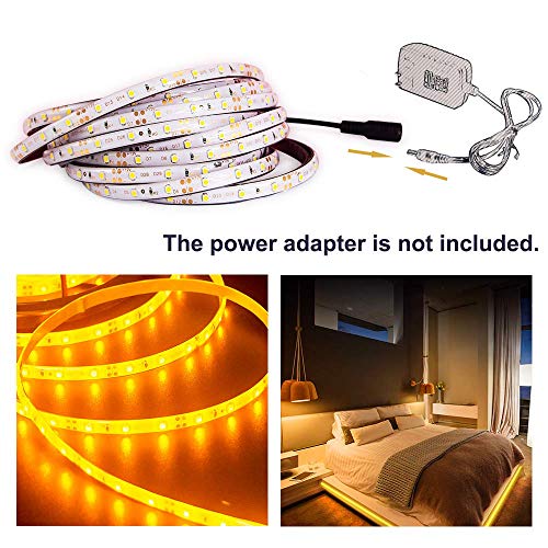 XINKAITE Waterproof Led Strip Lights 16.4 Ft (5M) 300leds 60leds/m White Flexible Tape Lighting Tape Lights for Boats, Bathroom,Mirror,Ceiling and Outdoor, Power Supply not Included (Orange) - Image 3