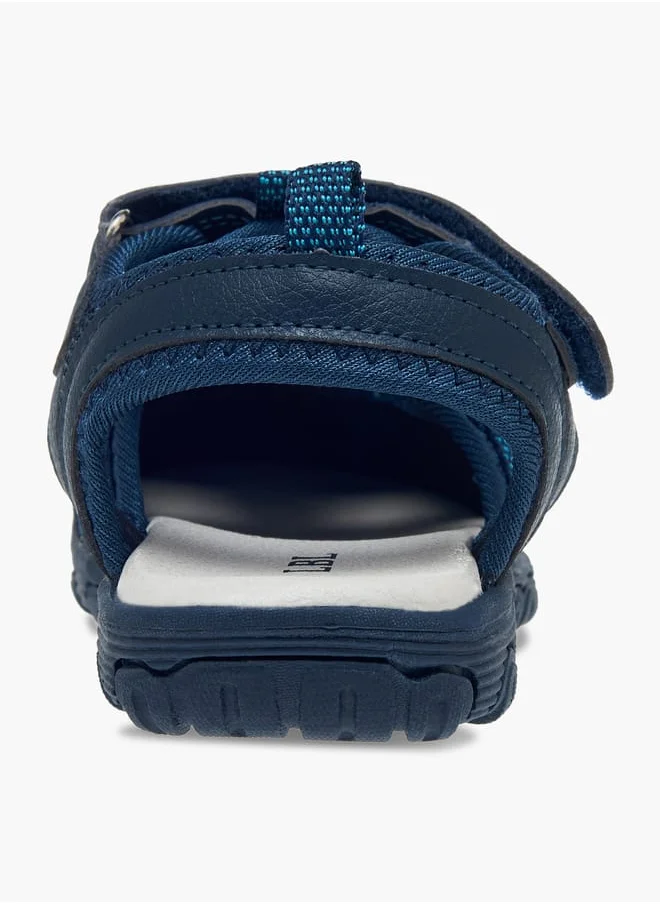 ال بي ال من شو اكسبرس Boys Mesh Detail Sandals With Hook And Loop Closure