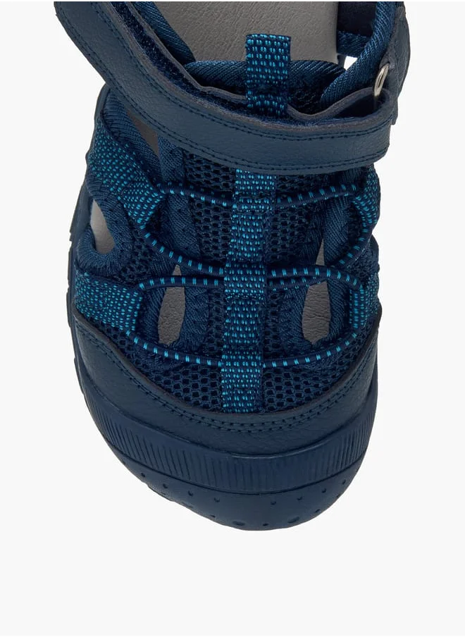 ال بي ال من شو اكسبرس Boys Mesh Detail Sandals With Hook And Loop Closure