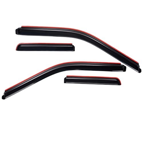 Lightronic Extra Durable Clip-on in-Channel Auto Vent Window Visor, Fits 2015-2025 Ford F-150, 2017-2025 F-150 Raptor, SuperCab, UV Protection Rain Guard, Original Wind Deflector, Dark Smoke, 4-Pcs - Image 4