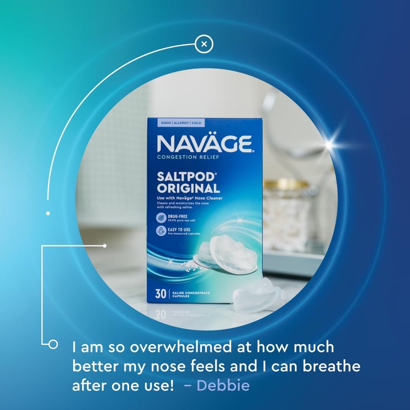 Navage SaltPod Bundle â€“ 3 Packs of 30 (90 SaltPods), Saline Refills for Navage Nasal Irrigation System, Sinus Rinse and Saline Pods for Fast and Soothing Relief - Image 5