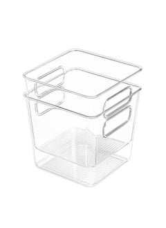 INKULTURE Clear Acrylic Pantry Organizer Bin With Handle For Food Storage, Refrigerator, Fridge, Cabinet, Kitchen, Countertops Etc | Extra Small | Pack of 02 - pzsku/ZBABDFDF793F66D4C7BCAZ/45/_/1738306604/38e38160-a4f2-46c4-a261-00a95a96f7f6