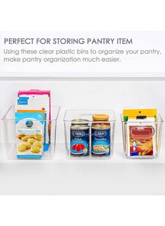 INKULTURE Clear Acrylic Pantry Organizer Bin With Handle For Food Storage, Refrigerator, Fridge, Cabinet, Kitchen, Countertops Etc | Extra Small | Pack of 02 - pzsku/ZBABDFDF793F66D4C7BCAZ/45/_/1738306608/84bffc1c-8be3-4c23-a6a4-3078b4aef758