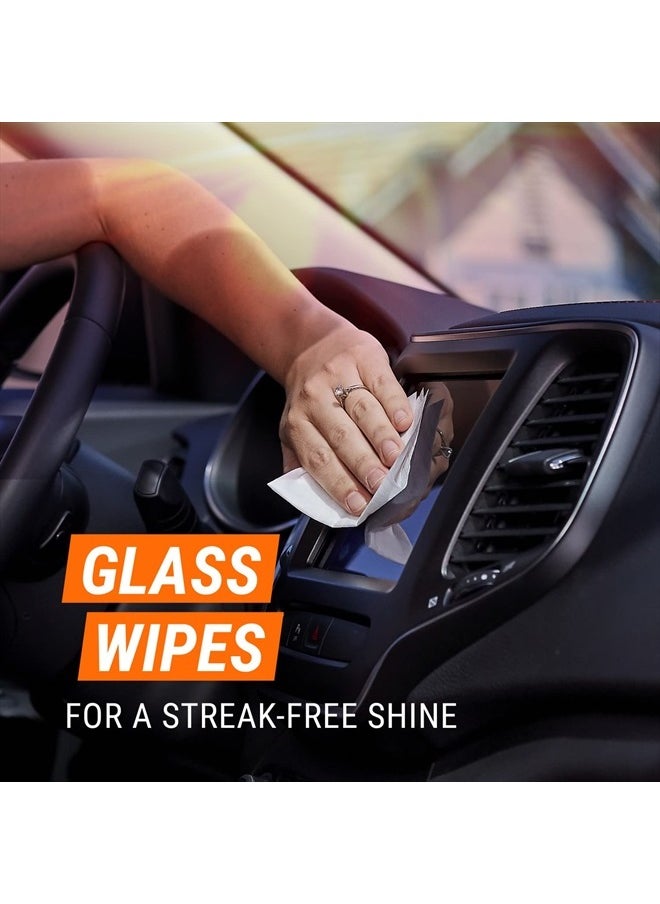 ARMOR ALL - Protectant, Glass and Cleaning Wipes, Wipes for Car Interior and Car Exterior, 30 Count Each (Pack of 3) - Image 1