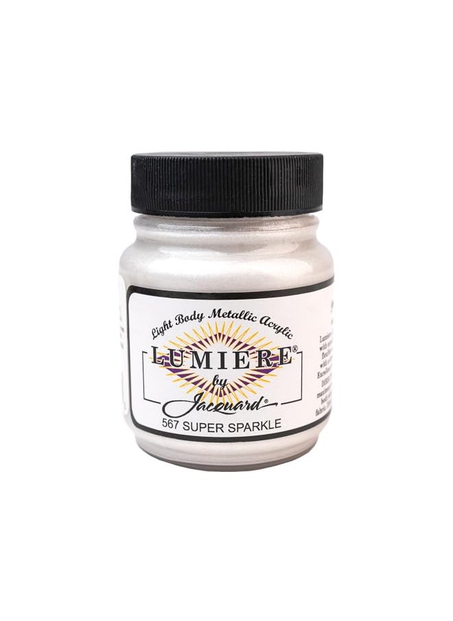 Jacquard Jacquard Lumiere Metallic and Pearlescent Paint 2.25 Oz, 567 Super Sparkle  - Image 1