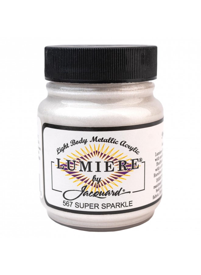 Jacquard Jacquard Lumiere Metallic and Pearlescent Paint 2.25 Oz, 567 Super Sparkle  - Image 2