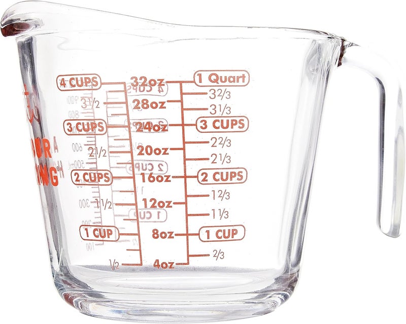 Anchor Hocking Glass Measuring Cup, 32 Oz, Clear - Image 2