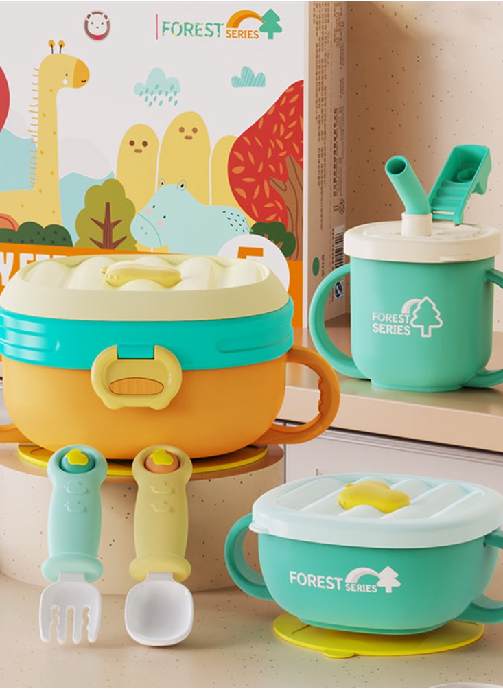 Perfii 5pcs Baby Feeding Complete Set BPA-Free for Toddlers, Babies, and Kids  - Image 2