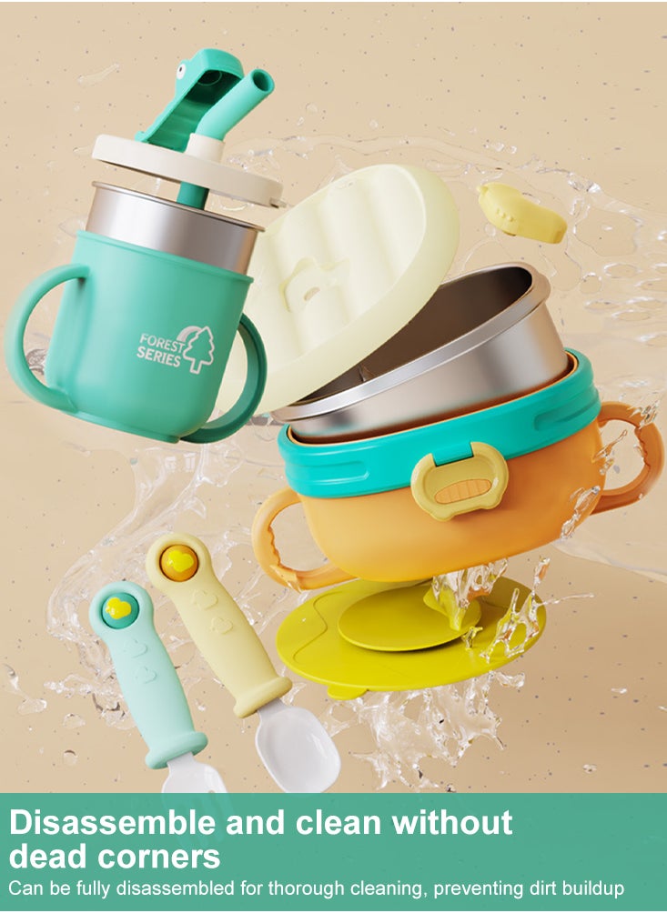 Perfii 5pcs Baby Feeding Complete Set BPA-Free for Toddlers, Babies, and Kids  - Image 3