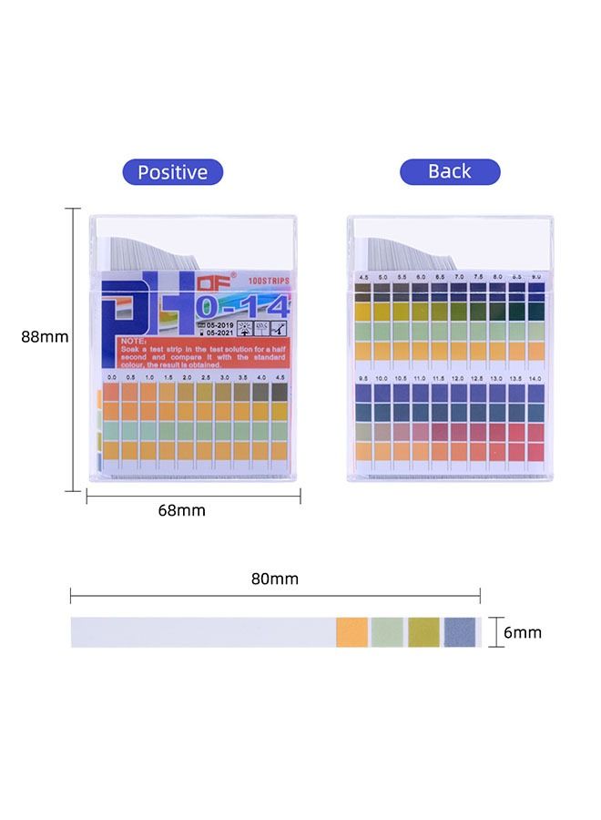 Generic 100 Piece PH Test Paper Stripe Multicolour  - Image 2