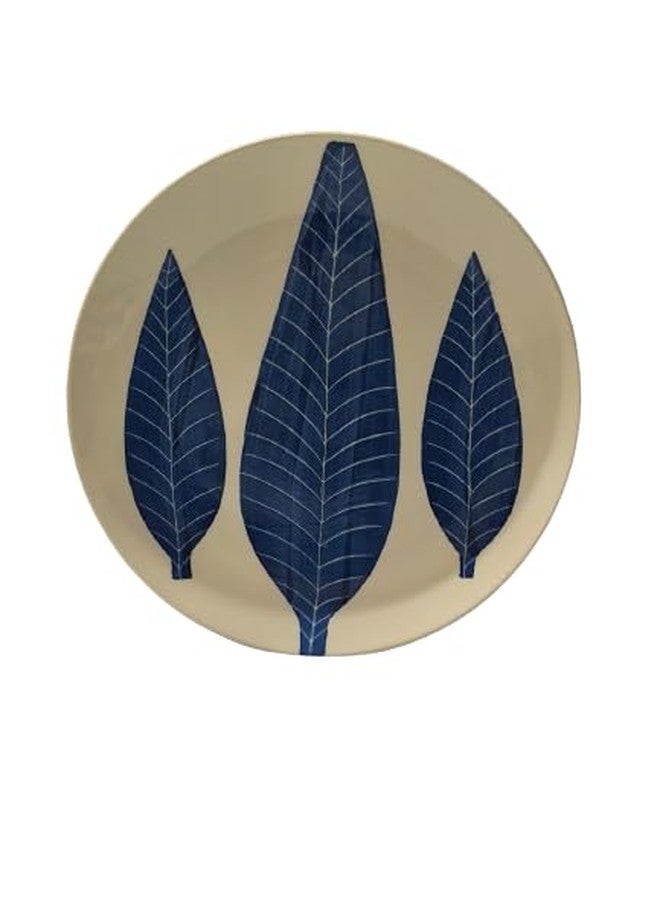 VolCraft Ceramic Plate Set,10 inches - Set of 6 Large Size Dinner Plate for Snacks, Appetizers etc. Handmade Stoneware Dinner Plate (Blue) - Image 4