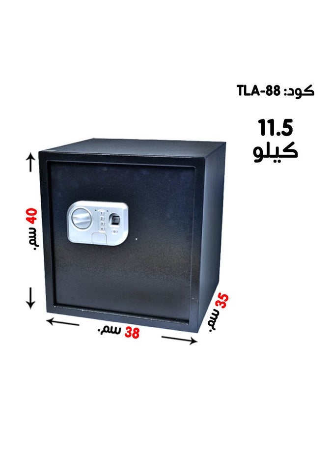 Generic - Luxury Fire-Resistant Digital Security Safe With Fingerprint,Electronic Number Pad And Lock And Physical  Key 40*38*35 CM - Image 1