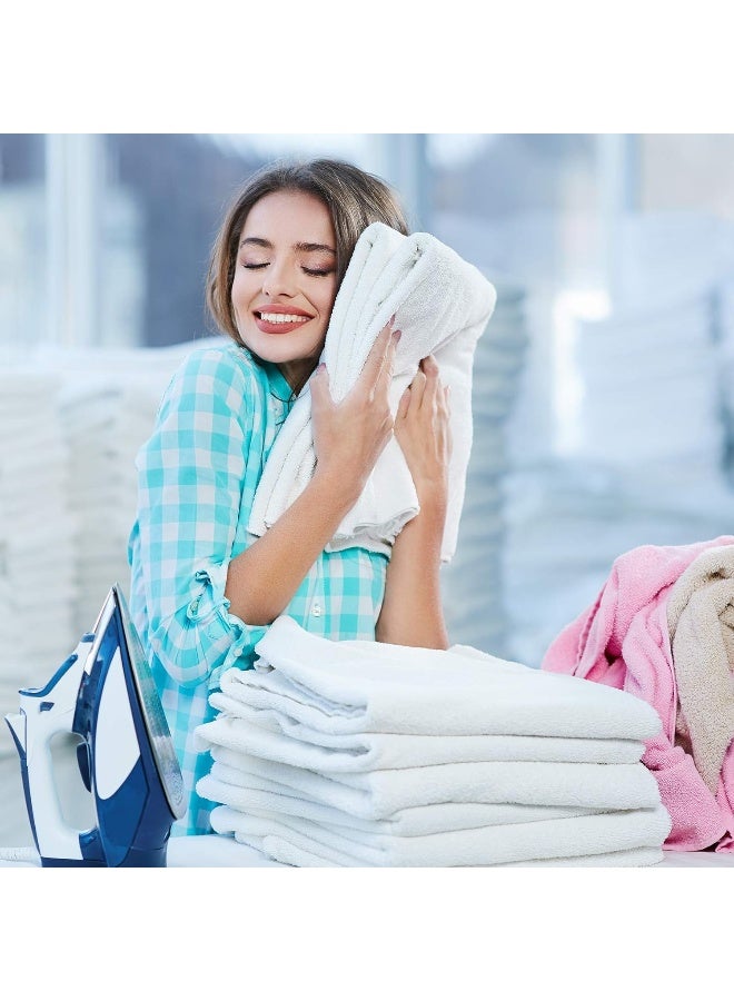 Qute Home Qute Home 4Piece Washcloths Towels Set 100 Turkish Cotton Premium Quality Towels for Bathroom Quick Dry Soft and Absorbent Turkish Towel Set Includes 4 Wash Cloths Grey  - Image 3