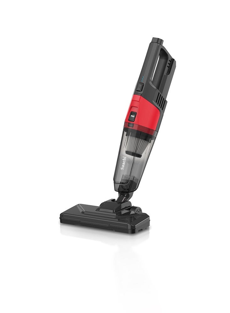 Saachi 2-in-1 Rechargeable Cordless Stick Vacuum Cleaner: Powerful Cleaning with HEPA Filter & Rotating Brush 100 W NL-VC-1110RCH-BK Black - Image 2