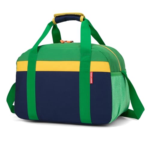 HawLander Small Duffle Bag for Kids Boys or Girls, Gym Bag for Sports (Dark Blue Green) - Image 1