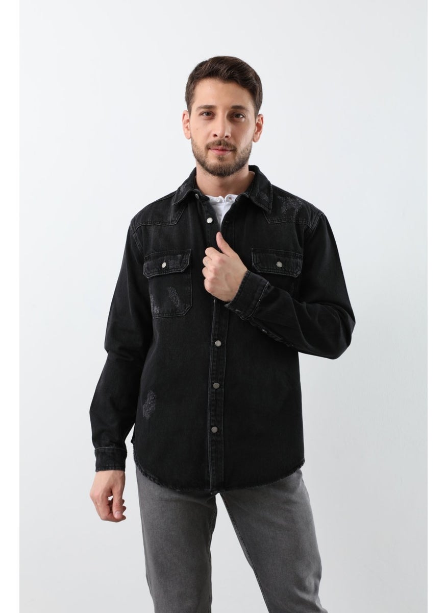 Men's Black Jean Shirt - pzsku/ZBABEA5794C9FC60CF1EFZ/45/_/1728060577/473aa667-1fda-4a0b-a1d7-2f201ce6ac32