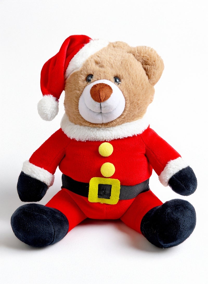 Cuddles دب سانتا البني القابل للجمع 40 سم (هدايا ألعاب محشوة للأولاد والبنات) - Image 1