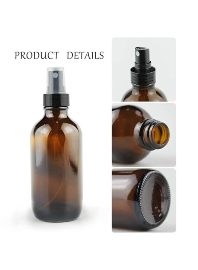 فاصولا زجاجات بخاخ صغيرة للسفر مضادة للتسرب للسوائل 2 زجاجة، زجاجة بخاخ ماء فارغة قابلة لإعادة الملء مع قمع للعطور، سعة 60 مل - Image 4