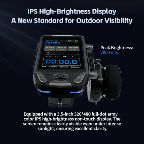 Flysky جهاز إرسال راديو Flysky FSG11P 24GHz 11CH مع مجموعة مستقبل FSR11P شاشة IPS تحكم إضاءة ملونة استهلاك طاقة منخفض للغاية مناسب لنماذج ANT ألعاب التحكم عن بعد - Image 5