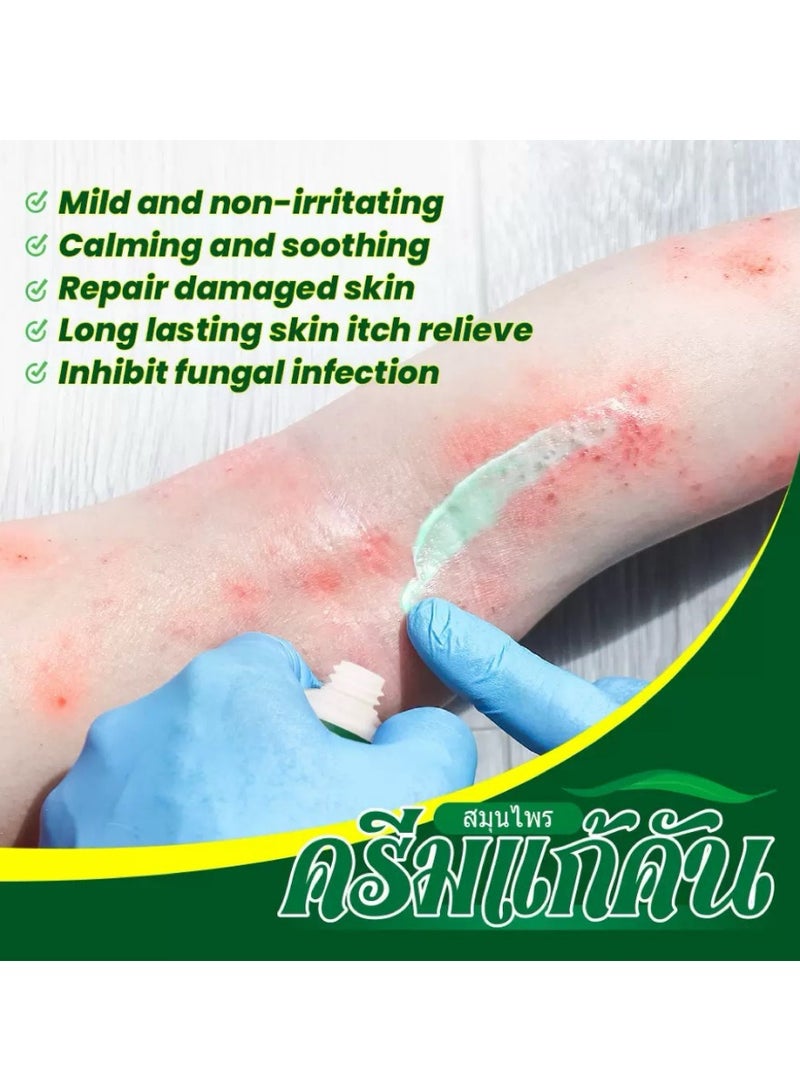 سوميفون علاج الصدفية والإكزيما كريم مضاد للبكتيريا ومضاد للحكة مرهم عشبي التهاب الجلد لزقة طبية ضد الحكة - Image 4