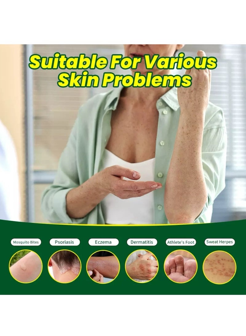 سوميفون علاج الصدفية والإكزيما كريم مضاد للبكتيريا ومضاد للحكة مرهم عشبي التهاب الجلد لزقة طبية ضد الحكة - Image 3