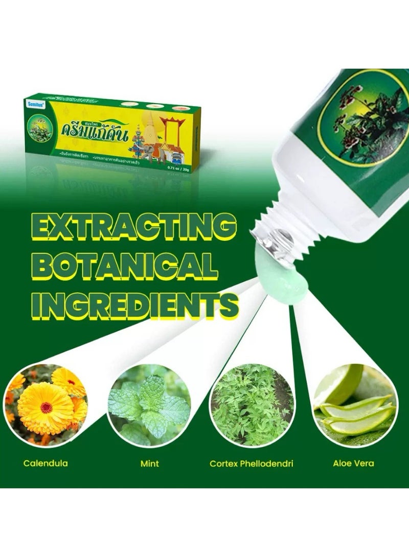 سوميفون علاج الصدفية والإكزيما كريم مضاد للبكتيريا ومضاد للحكة مرهم عشبي التهاب الجلد لزقة طبية ضد الحكة - Image 5