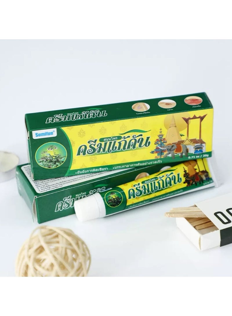 سوميفون علاج الصدفية والإكزيما كريم مضاد للبكتيريا ومضاد للحكة مرهم عشبي التهاب الجلد لزقة طبية ضد الحكة - Image 2